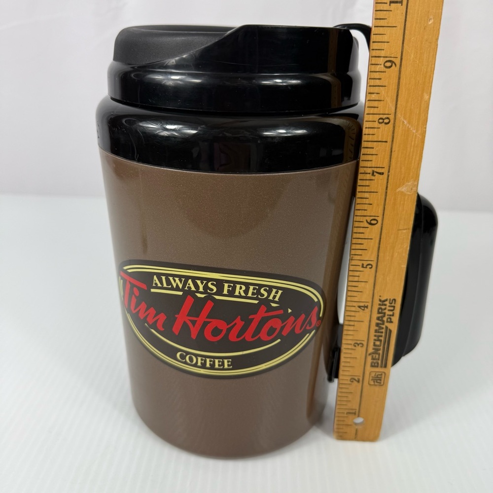 Tim Hortons Mega 64oz Double Wall Super Insulated Aladdin Plastic Travel Mug 9.5 - Picture 13 of 16
